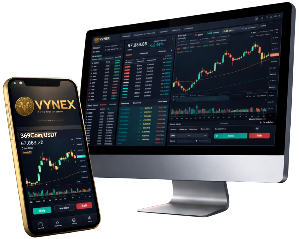 Vynex Trading Platform — Desktop and Mobile
